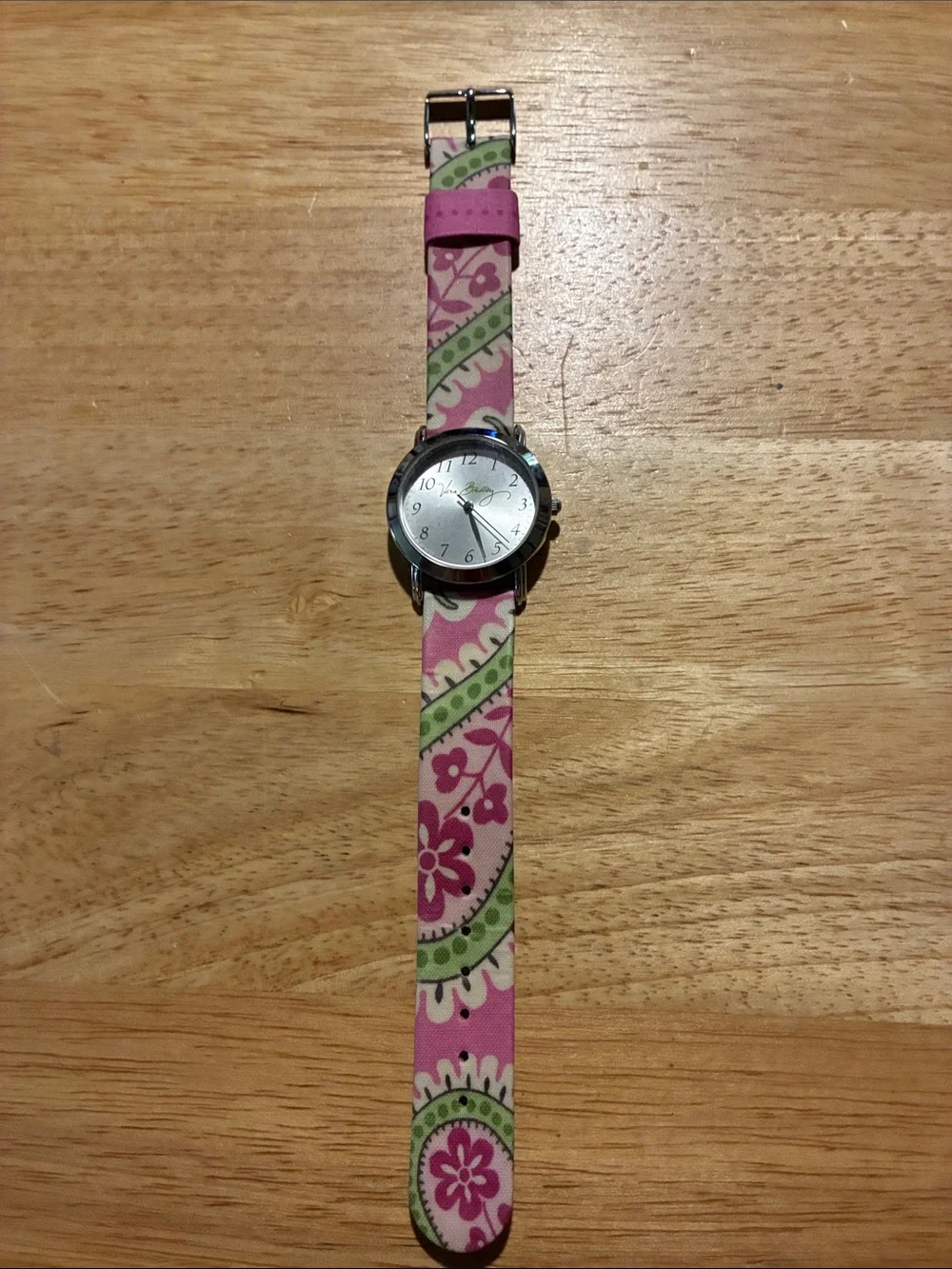 Vera Bradley Pink & Green Floral Pattern Women's Watch